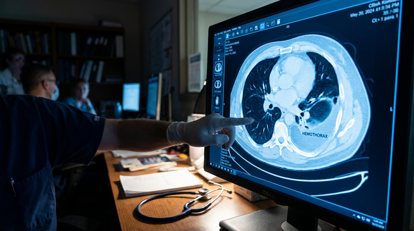 Hemothorax Volume Under 300 mL Predicts Successful Observation