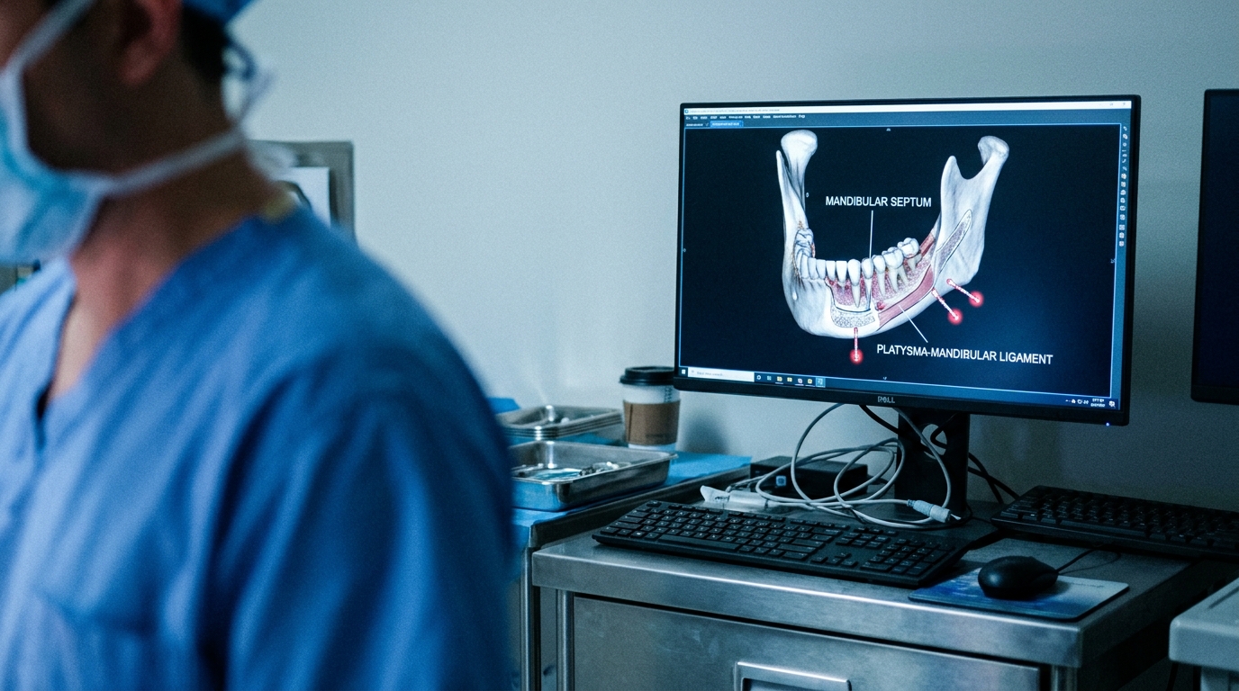 Mandibular Septum Mapping Identifies Safe Zones for Lower Face Surgery