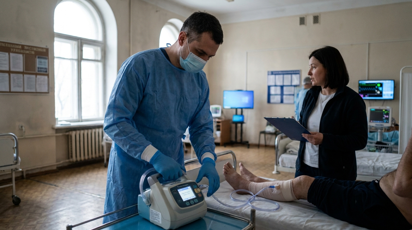 Multiarm Platform Evaluates Traumatic Wound Care During War in Ukraine